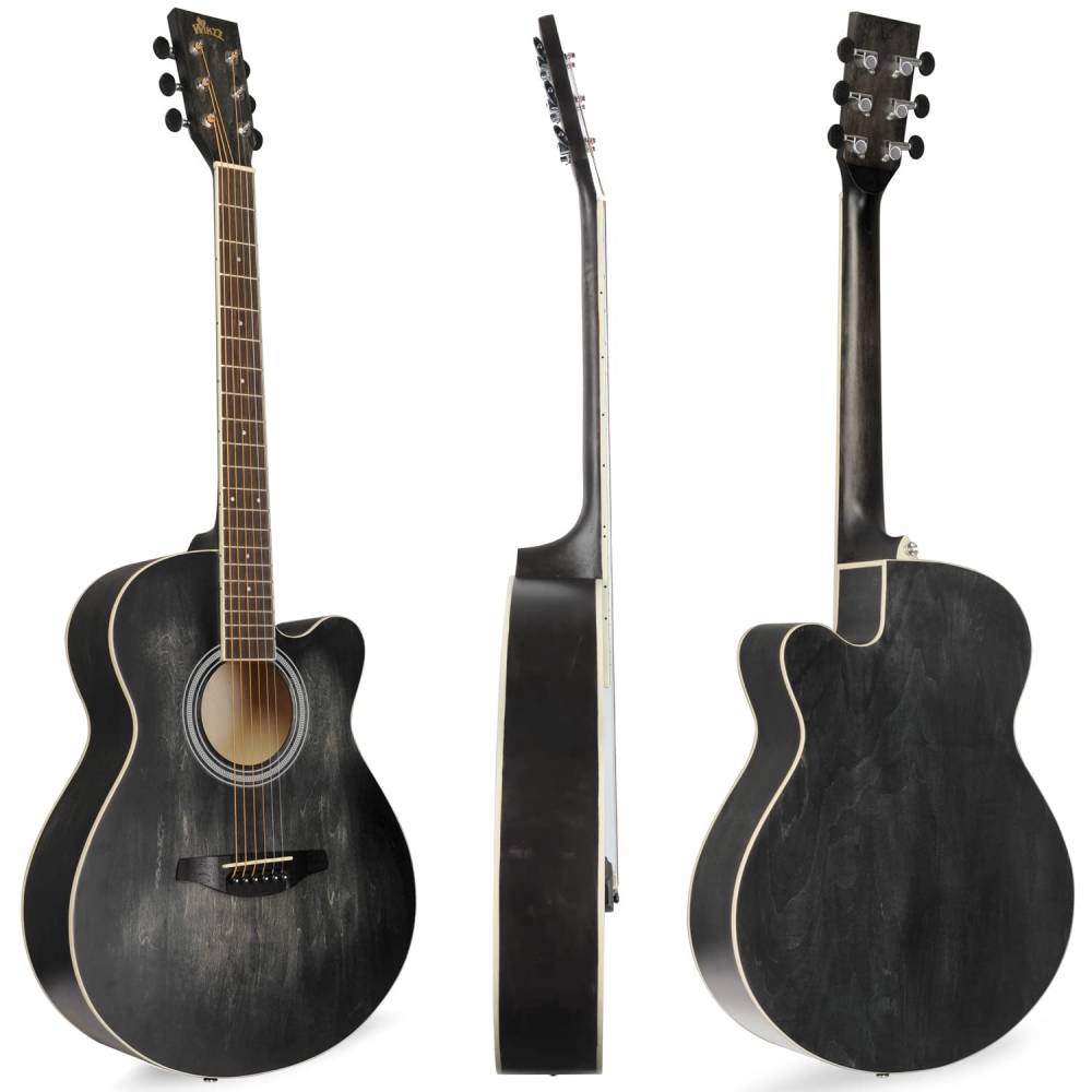 WINZZ AF-H00LC Hand-Rubbed Series  40-Inch  Cutaway Acoustic Guitar for Beginner