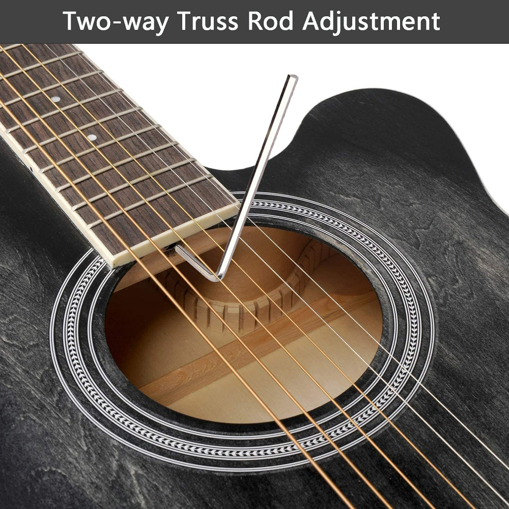 WINZZ AF-H00LC Hand-Rubbed Series  40-Inch  Cutaway Acoustic Guitar for Beginner