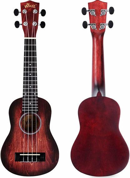 Ukelele hawaiano vintage para principiantes WINZZ HAND RUBBED Series-AU-H01A 