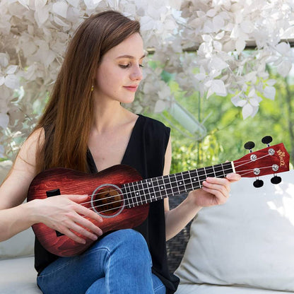 Ukelele hawaiano vintage para principiantes WINZZ HAND RUBBED Series-AU-H01A 