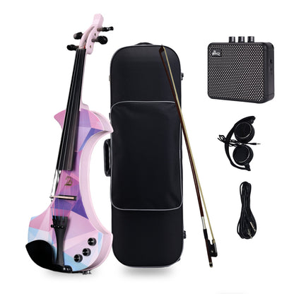 Aileen 20th Anniversary Edition AV-D501 ELECTRIC VIOLIN -4/4 Electric Violin with Carbon Fiber Tailpiece , Ebony Fingerboard, Piezo Pickup