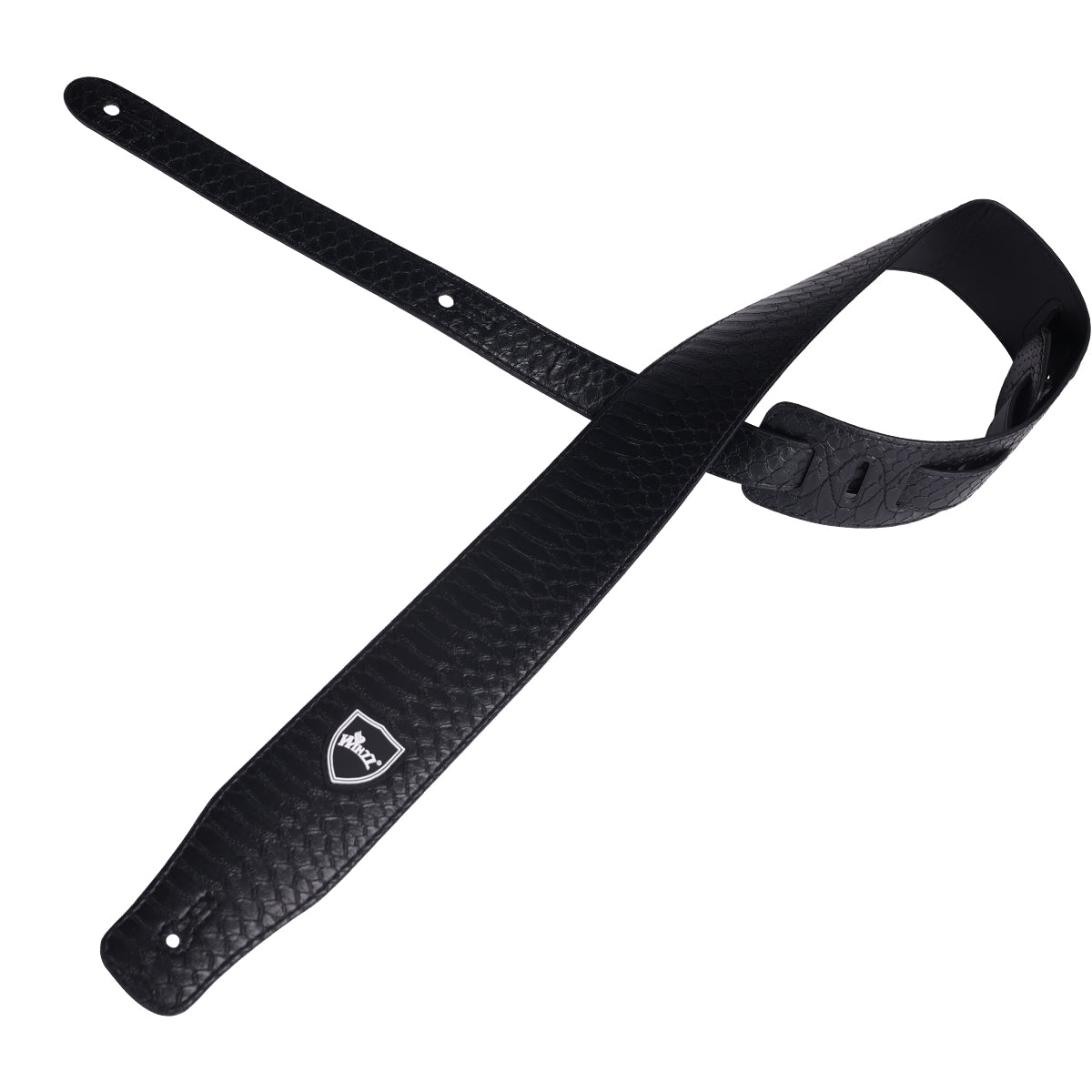 WINZZ Adjustable Leather Guitar/Bass Strap – Stylish & Universal Fit