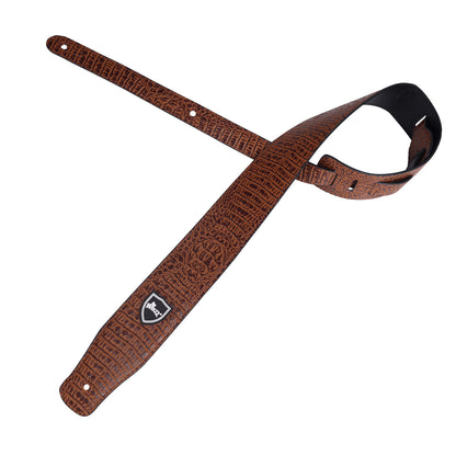 WINZZ Adjustable Leather Guitar/Bass Strap – Stylish & Universal Fit