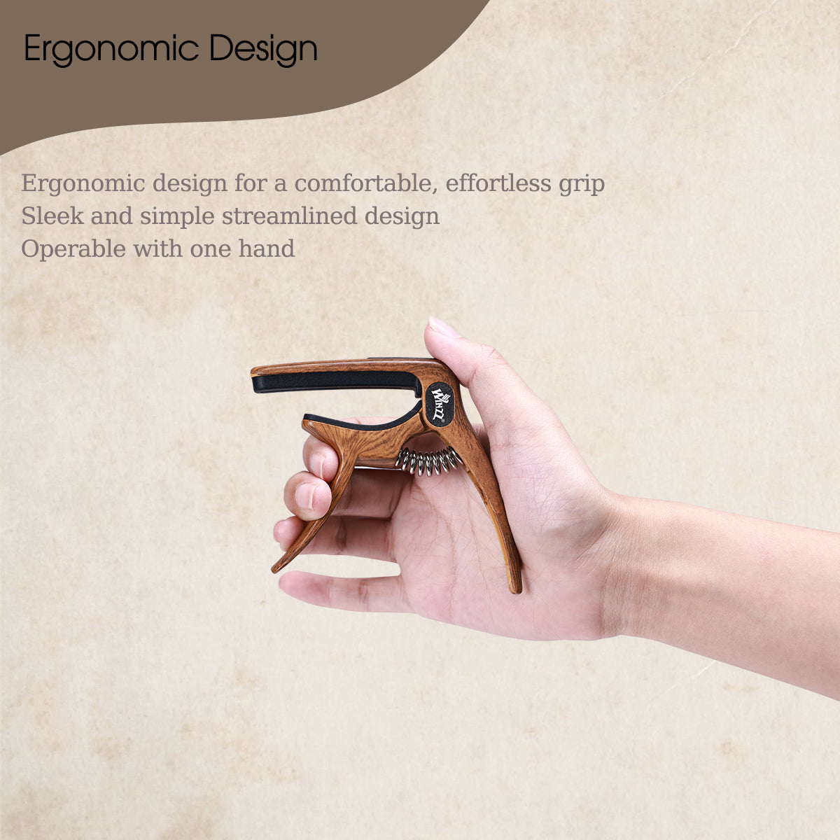 WINZZ Zinc Alloy Guitar Capo - Professional 2-in-1 Trigger Capo for Acoustic and Electric Guitars, Durable Metal Construction