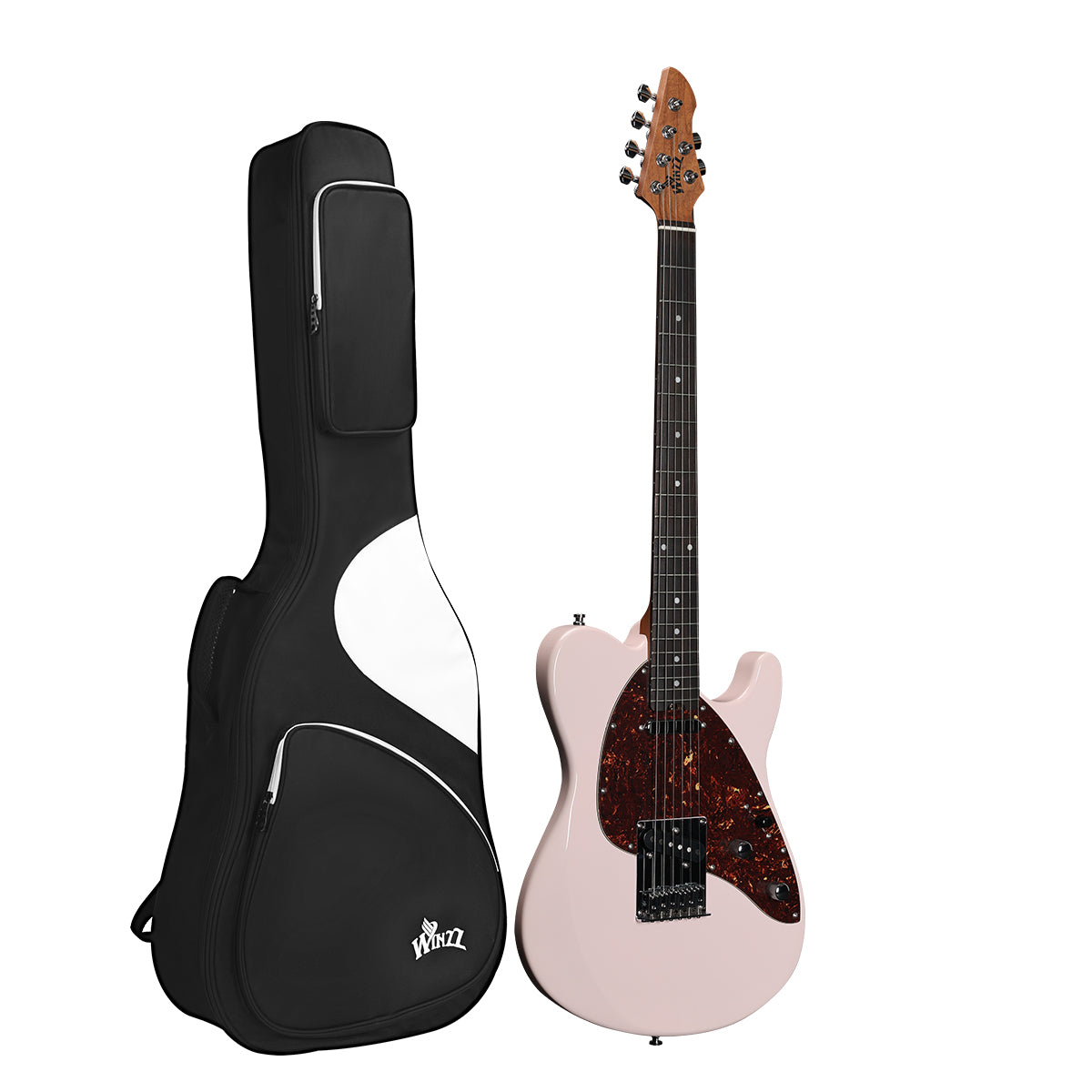 WINZZ Gravity Series-Solid Alder Body TL electric guitar With Roasted Maple Neck, HSS Pickups, Rosewood Fingerboard, D'Addario EXL120 Strings, Mini Double Locking Tremolo