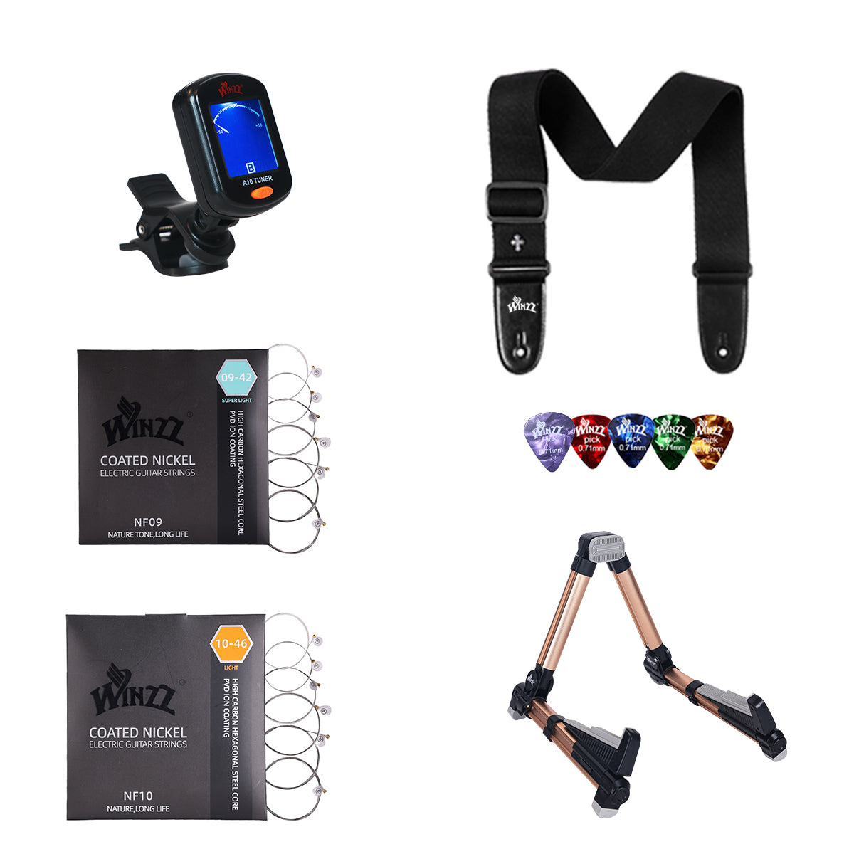 WINZZ Electric Guitar Accessories Kit