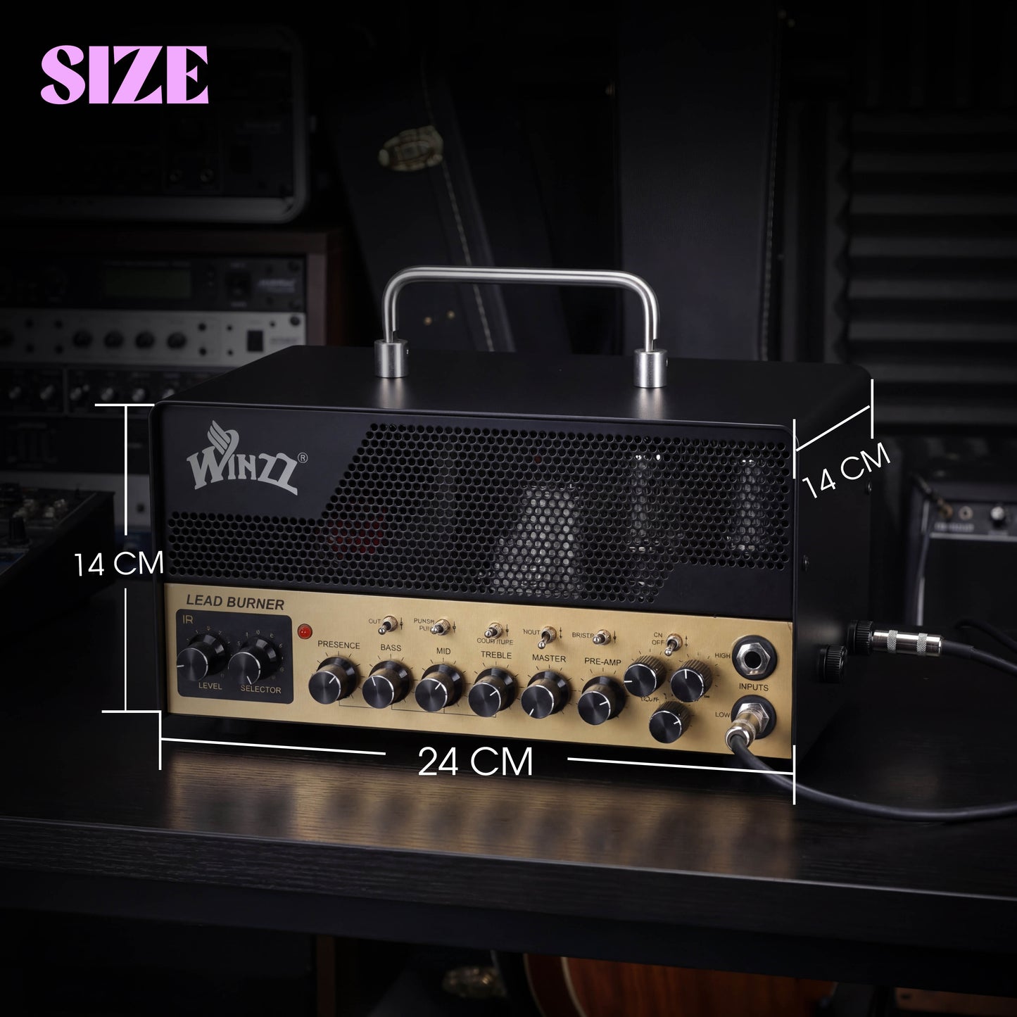 WINZZ TUBE IR Amplifier Head for Electric Guitar，Musical Instruments Accessories
