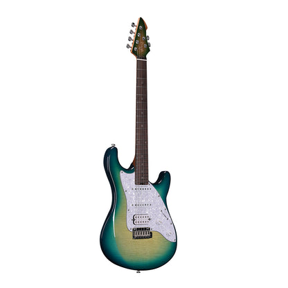 WINZZ Gravity PRO Series -WGS150 Solid Alder Body ST electric guitar With Roasted Maple Neck, HSS Pickups, Rosewood Fingerboard, D'Addario EXL120 Strings, Mini Double Locking Tremolo