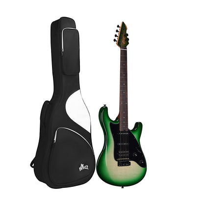 WINZZ Gravity PRO Series -WGS150 Solid Alder Body ST electric guitar With Roasted Maple Neck, HSS Pickups, Rosewood Fingerboard, D'Addario EXL120 Strings, Mini Double Locking Tremolo