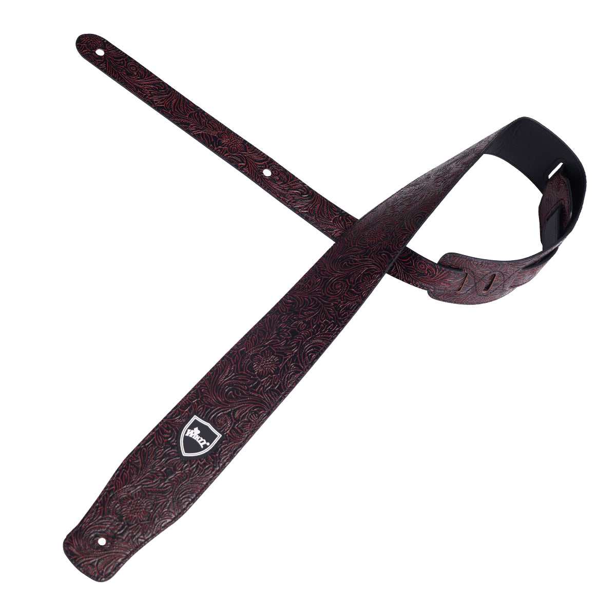 WINZZ Adjustable Leather Guitar/Bass Strap – Stylish & Universal Fit