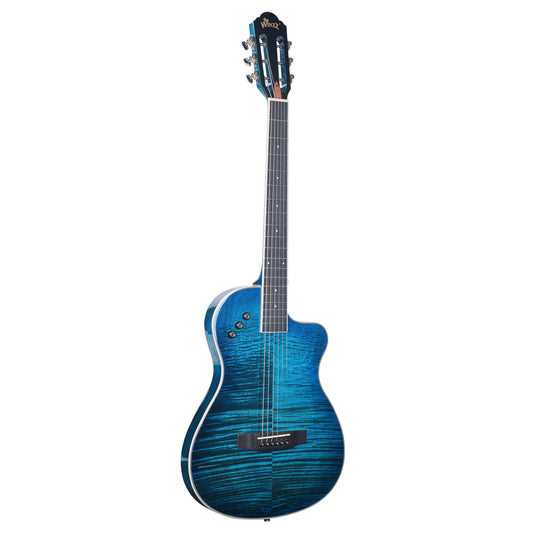 WINZZ WAG170CE 39-inch Thin Body Steel Strings Acoustic-Electric Guitar, designed for easy playability with a slim profile and crisp, balanced sound