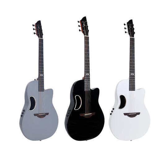 WINZZ AFO300CE Solid Spruce Top With Carbon Fiber Back Electro-Acoustic Guitar