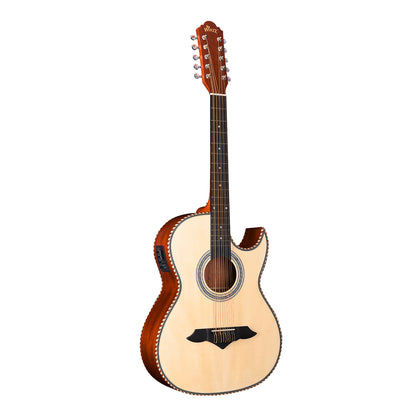 WINZZ 10-String Mexican Style Acoustic Guitar – Traditional Design, Full-Bodied Tone & Unique Character