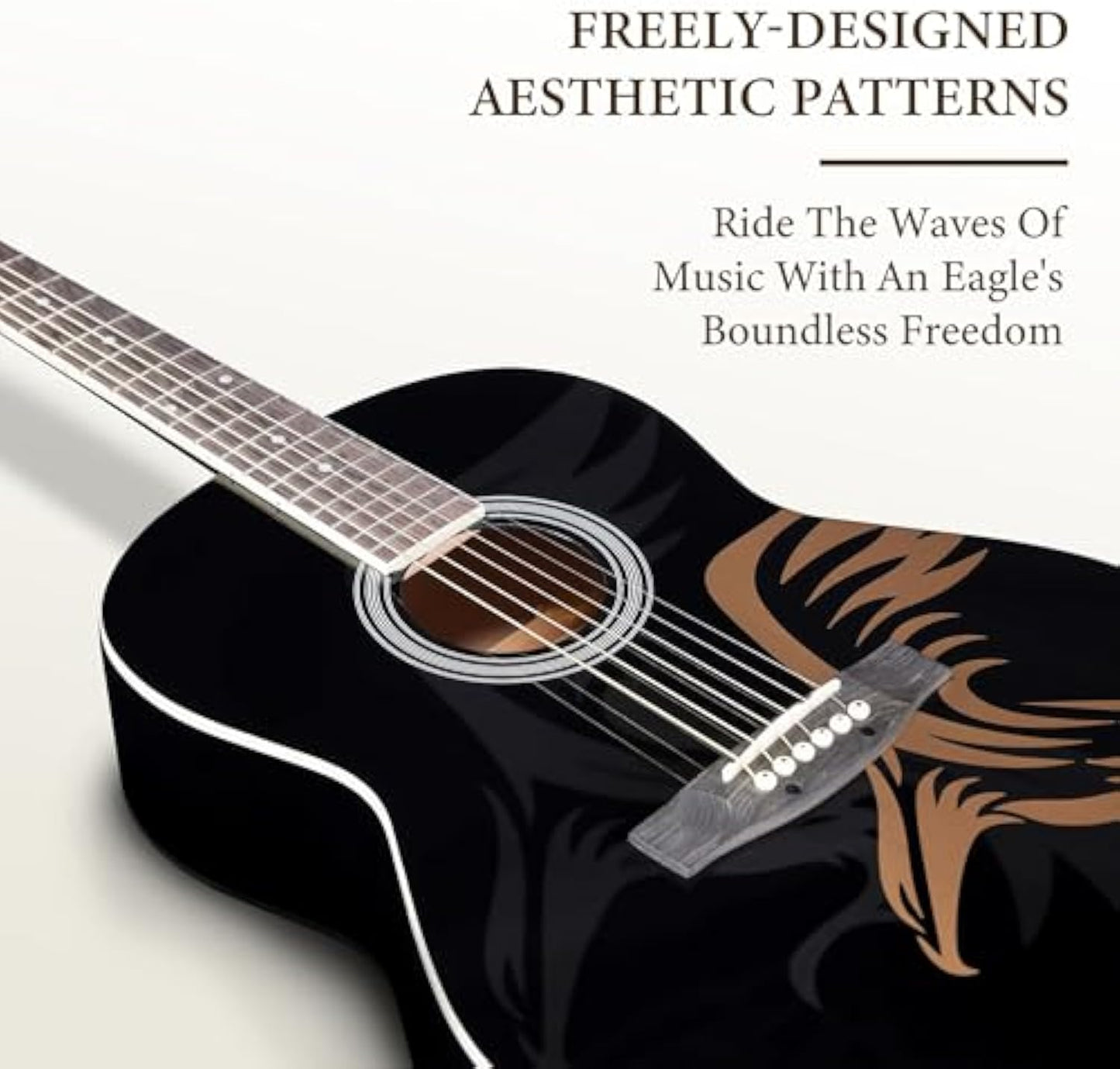 WINZZ AF227A 39-Inch   Concert Pattern Design Acoustic Guitar