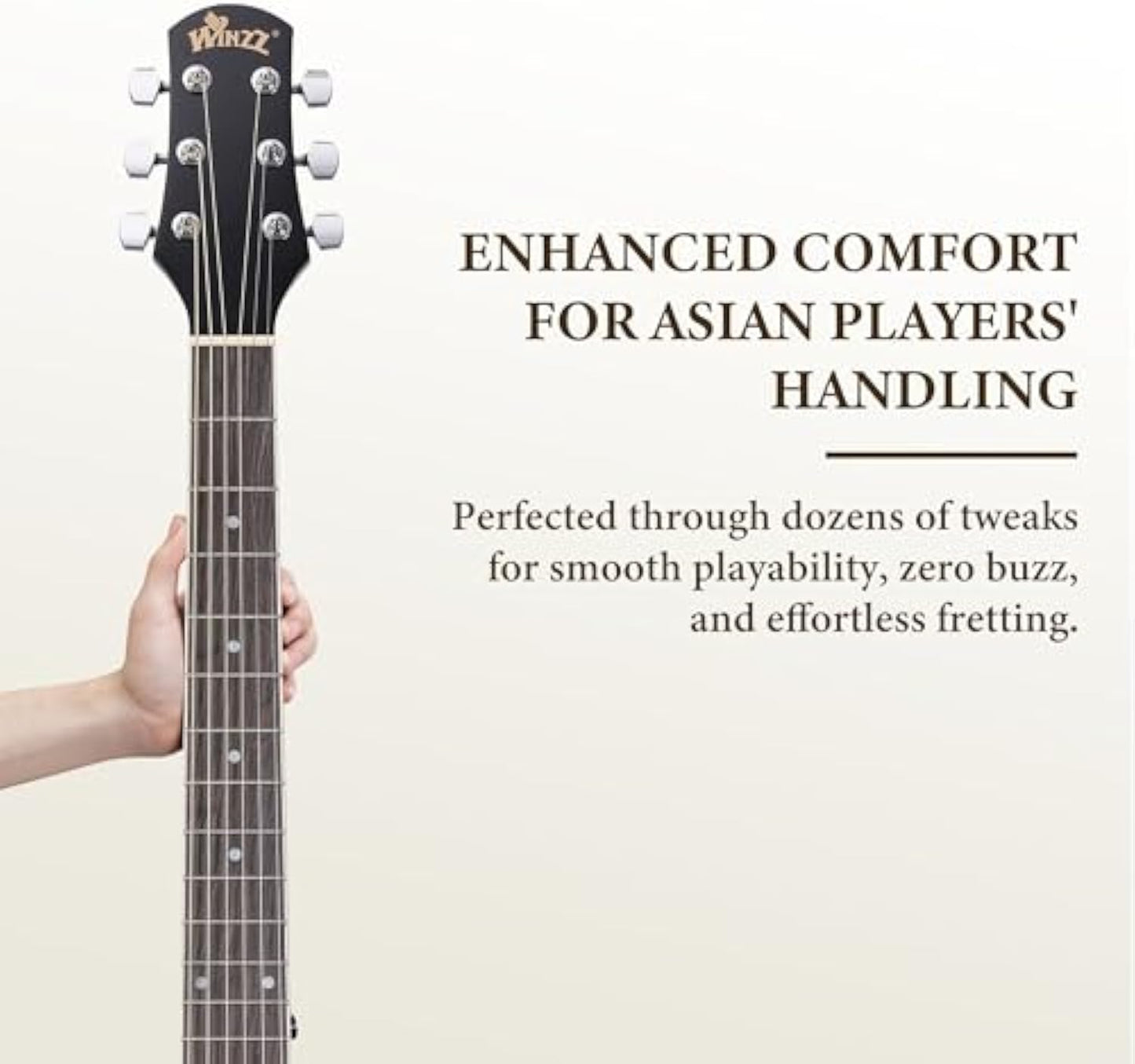 WINZZ AF227A 39-Inch   Concert Pattern Design Acoustic Guitar