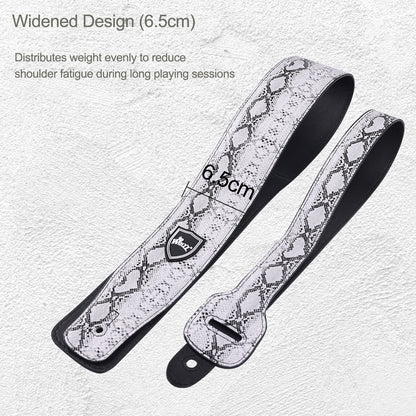 WINZZ Adjustable Leather Guitar/Bass Strap – Stylish & Universal Fit