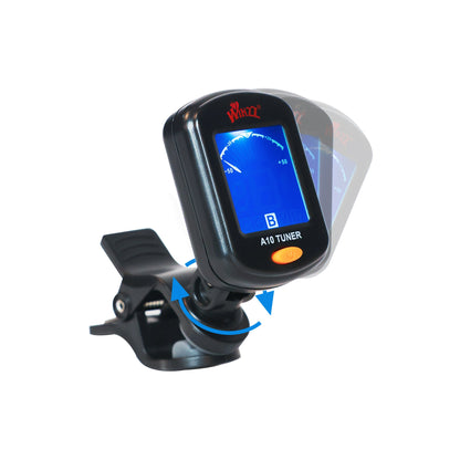WINZZ A10 Guitar Tuner Clip On for Acoustic/Electric Guitar, Ukulele, Violin, Bass, Banjo & Chromatic Tuning Modes - winzzguitars