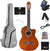 WINZZ AC309CE 39-Inch Electric Cutaway Build-in Pickup Classical Guitar - winzzguitars