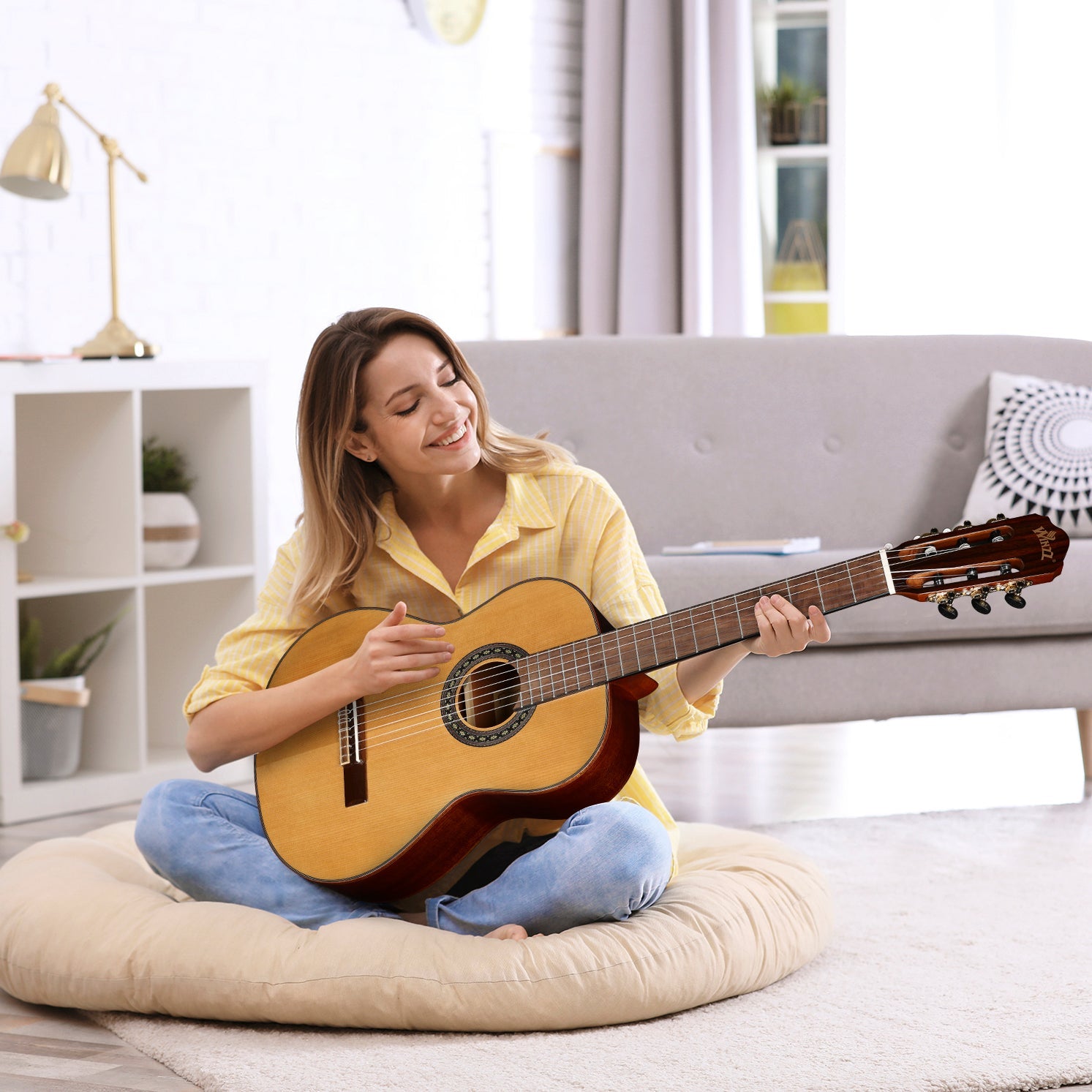 WINZZ ACM27 39-Inch Solid Cedar Classical Guitar With Reinforced Carbon Fiber Neck - winzzguitars