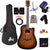 WINZZ AF-HE00LC 41-Inch Cutaway Carved Design Acoustic Electric Guitar - winzzguitars