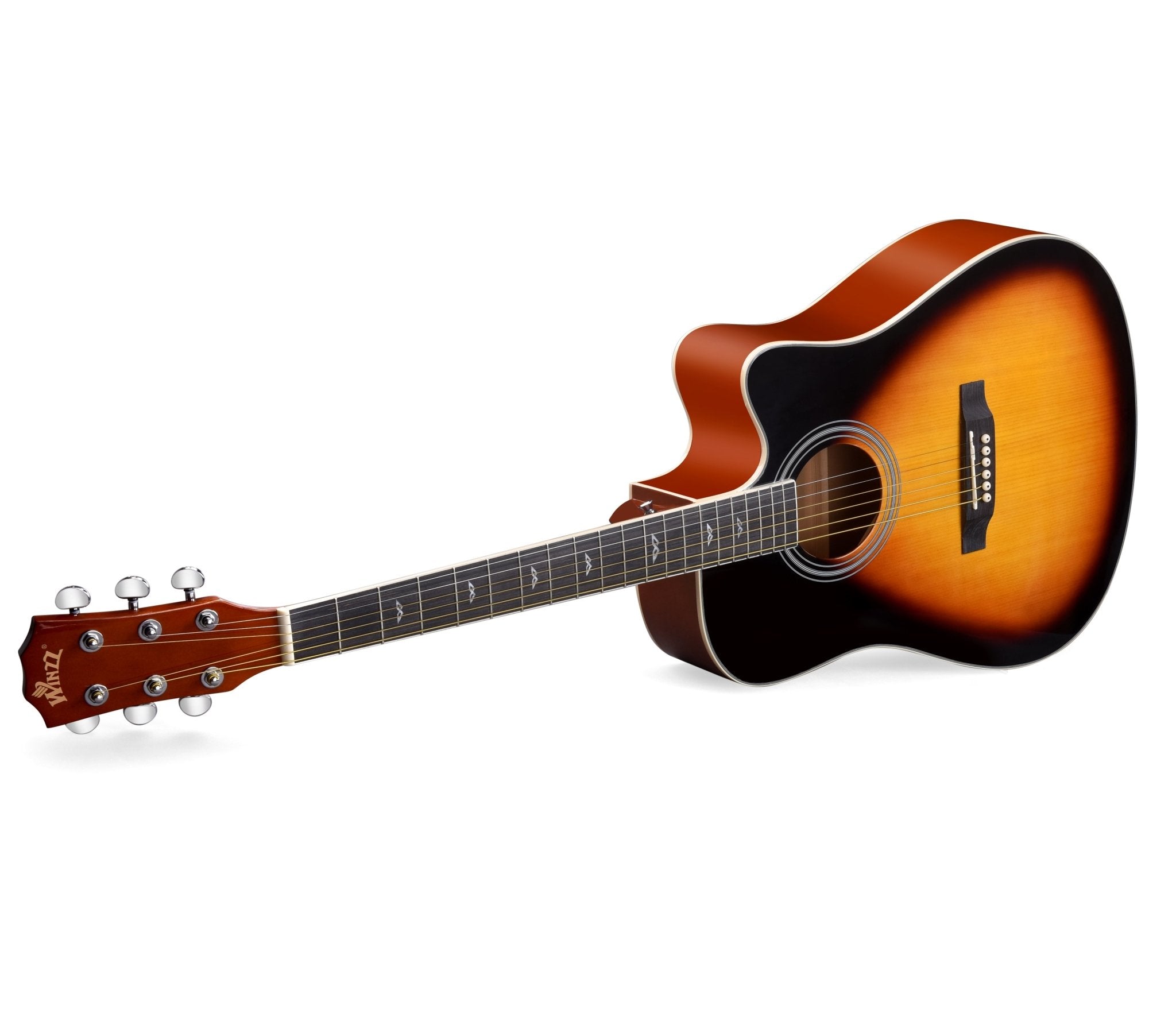 WINZZ AF168CE 41-inch Electro-Acoustic Guitar ,Sunburst Glossy