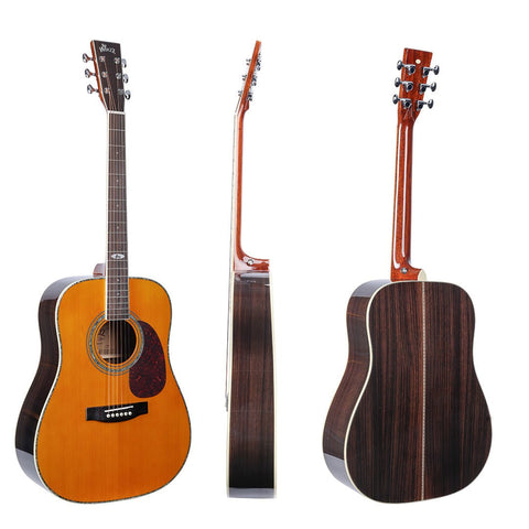 WINZZ AFM18H-MTC Solid Stika Spruce Acoustic Guitar with Reinforced Carbon Fiber Neck - winzzguitars