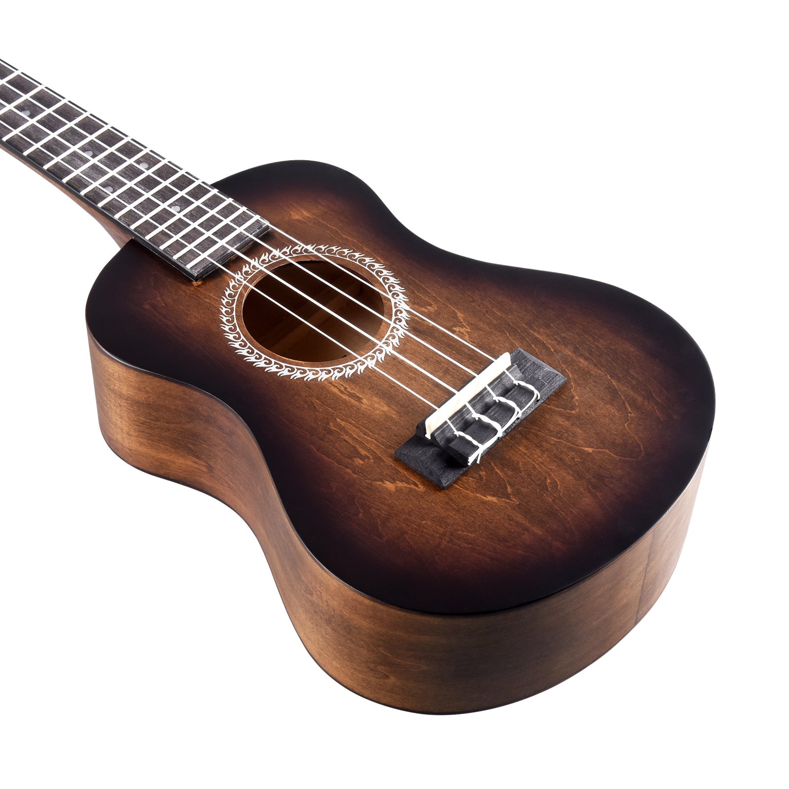WINZZ HAND RUBBED Series-AU-H01A Vintage Hawaiian Beginner Ukulele,Brown - winzzguitars